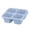 Blue, variant on IAJFHAFS Bento Snack Containers, Reusable 4 Compartment Divided Food Storage Containers, Divided Lunchable Container For School, Work And Travel