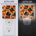 thumbnail image 2 of Thanksgiving hats LED Square Night Lights - Bright and Compact Bedroom or Bathroom Lighting Solution with Auto on/Off Sensor - Set of 2 Square Shaped Nightlights, 2 of 6