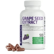 Bronson Grape Seed Extract 400 mg - Antioxidant & Immune Support - 95% Proanthocyanidins - Non GMO, Gluten Free, 90 Vegetarian Capsules