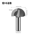 thumbnail image 1 of 1Pc 12Mm Shank Router Bit Woodworking Cutter Tenon Cutter for Woodworking Tools, 1 of 9