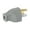 Gray, variant on B&P Lamp® Gray Industrial Style Lamp or Appliance Attachment Plug