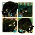 thumbnail image 2 of Seeley, Laura 26x26 Gold Ornate Wood Framed with Double Matting Museum Art Print Titled - A Cat Never Tells, 2 of 4