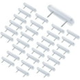 thumbnail image 1 of 30 Pieces Bed Skirt Pins Bed Skirt Holding Pins Bed Skirt Pins or Holders Furniture Chair Leg Pins Nails Holding Pins Plastic Head Double Pins for Upholstery, Slipcovers and Bedskirts, 1 of 5