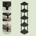 thumbnail image 4 of Furinno TURN-N-TUBE 5 Tier Corner Bookshelf in Black Espresso, 4 of 8
