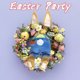 thumbnail image 5 of Forma De Conejo De Pascua 1 Juego de adornos colgantes de conejito ladrón de Pascua de animales de dibujos animados de orejas de conejo (azul) Ndcxsfigh Libre de BPA, 5 of 8
