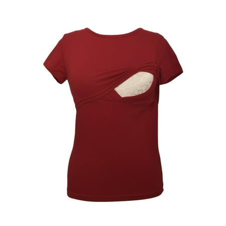 

LVMA2500 - 100% premium Cotton - Women Nursing Maternity T-Shirt