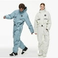 thumbnail image 2 of Skiing Jumpsuit Men Women One-piece Ski Suit Winter Outdoor Windproof Waterproof Ski Overall Snowboarding Suit Ski Jacket+Pants, 2 of 10