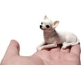 thumbnail image 2 of CATPAN 1Pcs 2 inches Mini Resin Chihuahua Figurine Gifts, Mini Dog Memorial Gifts, Dog Figurines, Car Decor, Collectible Chihuahua Statue Figure Sculpture, Gifts for Chihuahua Lover (White), 2 of 8