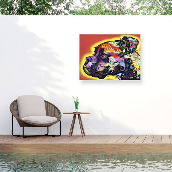 Dean Russo 'Profile Boxer' Outdoor All-Weather Wall Decor