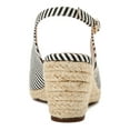 thumbnail image 2 of CHARTER CLUB Womens Black Striped Sling Back Padded Tamaare Almond Toe Wedge Buckle Espadrille Shoes 9.5 M, 2 of 4