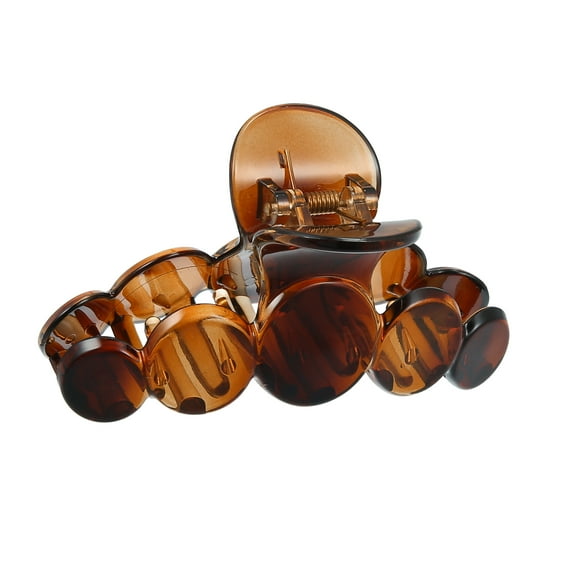 Vocoste Claw Clip No Slip Grip Plastic Brown Hair Clip for Women Girls 3.94"