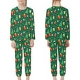 thumbnail image 3 of Renewold Family Christmas Pajamas Matching Sets 2 Pieces Softness Pj Sleepwear for Teen Boys Girls 11-12 Years Old Xmas Trees Ball Graphic Top and Pants with Pockets, 3 of 5