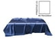thumbnail image 3 of Sábana de Seda de Lujo | Azul, 228 X 259 Cm | Lavable, Fácil de Cuidar | 1 Unidad, 600 G, 3 of 6