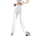 thumbnail image 4 of Flare Leggings for Women, High Waisted Yoga Pants with Pockets for Women Trousers 4 Way Stretch Tummy Control Workout Running Pants, 4 of 6