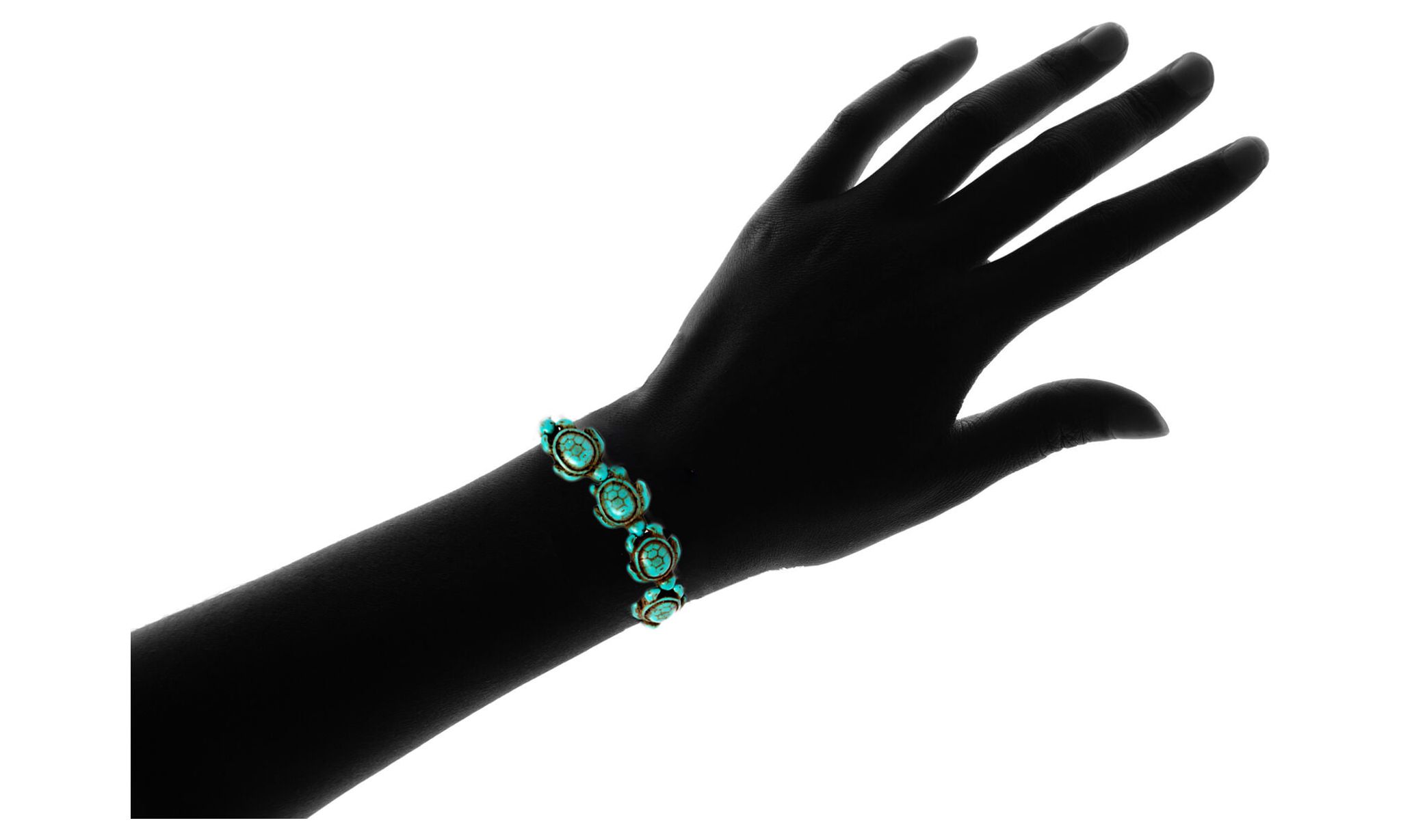 Amy & Annette Genuine Turquoise Sea Turtle Bracelet photo 5