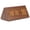 Brown Wood, variant on Triangle LED Digital Wooden Alarm Clock with Voice Control Humidity and Temperature Bedside Display, Bamboo Wood, 6.7 in / 17 cm