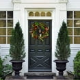 thumbnail image 2 of SAFAVIEH Faux 30 Inch Myrtle Led Wreath W/ Red Bells, Green/Red, 2 of 7