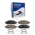 thumbnail image 6 of Detroit Axle - Front Brake Kit for 2005-2019 Nissan Frontier, 2009-2012 Suzuki Equator Drilled & Slotted Brake Rotors and Ceramic Brakes Pads Replacement: 11.14" inch Front Rotor, 6 of 9