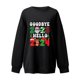 thumbnail image 3 of Gibobby Temperamento Pullover Top Navidad Mujer Casual Y 2 K Manga Larga Impreso Sudadera Suelta Sin Capucha Cuello Rojoondo Sudadera Blusa (Negro, S), 3 of 4