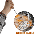 thumbnail image 2 of Bunuelos Mold with Handle, Swedish Rosette Maker Timbale Rosettes Cookie Mold Aluminum Waffle Mold, 2 of 8