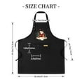 thumbnail image 5 of Cozy Christmas House Design Black Bib Apron - 2 Pack Adjustable Kitchen Chef Apron with Pockets for Men & Women Perfect for Holiday Cooking, 5 of 5