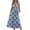 29#a Blue, variant on Floral Maxi Dresses for Women V Neck Ladies Midi Long Dress A Line Smocked Waisted Casual Summer Spring Clothes Boho Beach Pink XL