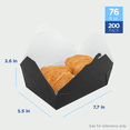 thumbnail image 3 of Karat [200 ct] Paper Fold To-Go Containers | 76 fl oz | Black, 3 of 11