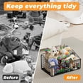 thumbnail image 7 of Indestructible Dog Toy Basket, Medium Toy Box for Dogs, Pet Toy Bin Dog Metal Basket for Toys, Toy Storage Organizer, Toy Box for Living Room Area (Black), 7 of 7
