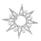 thumbnail image 4 of 1pc Joyería de moda Sol Forma de flor Perla Cristal Pendientes de botón Pendientes Plata, 4 of 6