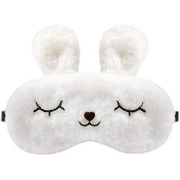 Dww-blanc Peluche Rose Masque Pour Les Yeux Enfant Femme Fille Adulte Homme Licorne Masque Pour Les Yeux Nouveaut Masque Pour Les Yeux Dormir Bande De