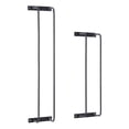 thumbnail image 1 of Linon Bethany Iron Towel Racks 2 Pack Industrial Space Saving Design in Black, 1 of 14