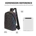 thumbnail image 3 of Backpack Luminous Backpacks Holographic Reflective Bag Lumikay Bags Irredescent Rucksack Rainbow, 3 of 6