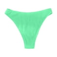 thumbnail image 5 of Conairie Bikini Bottoms For Womens Full Coverage High Cut Bathing Suit Ruched Scrunch Swim Bottom Green XL, 5 of 5