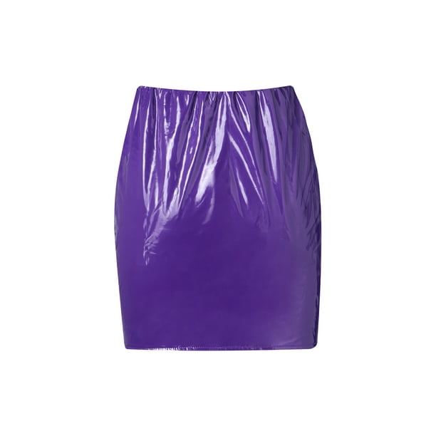 Pvc lilac skirt online