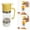 yellow, variant on 350ml Honey Dispenser with No-Drip Press Lever, Glass Syrup & Oil Dispenser Bottle for Kitchen, Easy Pour Container for Honey Maple Syrup Vinegar Sauces