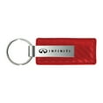 thumbnail image 1 of Infiniti Carbon Fiber Leather Key Chain (Red), 1 of 2