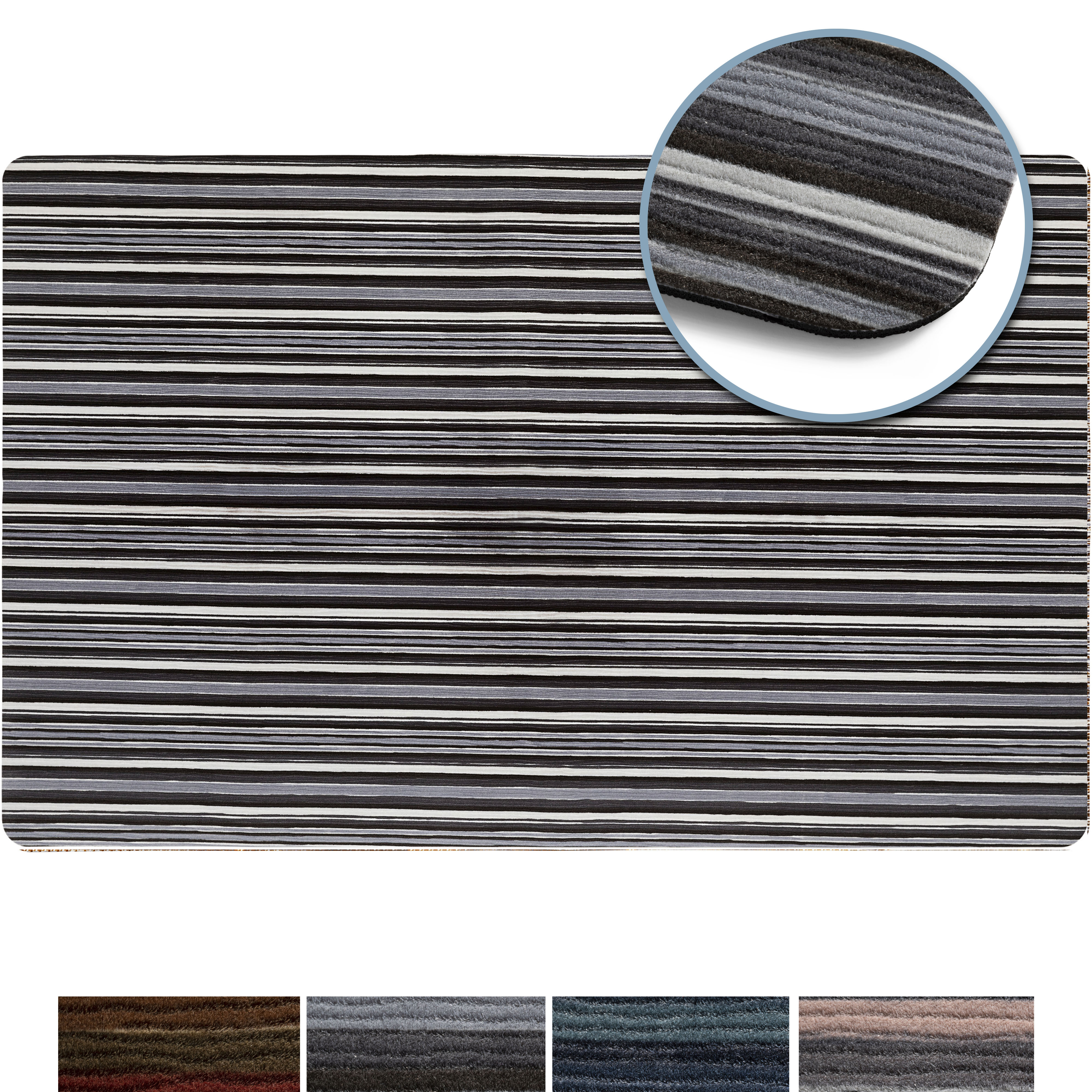 SoHome Smooth Step Ultra Thin Kitchen Mat, Waterproof/Stain Resistant