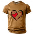 thumbnail image 2 of Camisetas de Manga Corta Casual Impresión Cuello Redondo Suéter Camiseta, Blusa de Moda de Poliéster Ligero, 2 of 3