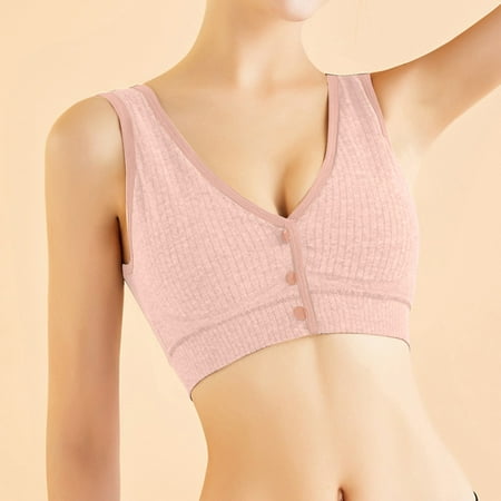 Pavied Nursing Bras Push Up Bra Seamless Bras Women s Unrestrained Interpretation 3D Support Structure Comfortable Package Double Gather Anti Sagging Breast Bra Feelingirl Bra Womens Bras Pink L