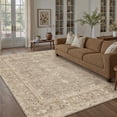 thumbnail image 5 of BERTHMEER 9'x12' Area Rugs for Living Room Dining Room Bedroom Office Farmhouse Traditional oriental Vintage Large Washable Non Slip Rugs Carpets,Light Brown, 5 of 7