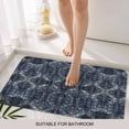 thumbnail image 3 of Geometric Navy, Door Mat&nbsp;Indoor Outdoor Entrance, Non Slip Rug for Kitchen Bathroom Entryway Rug, Blue Contemporary Country Boho Flower Washable Doormat Floor Mat 24x36 Inch, 3 of 8