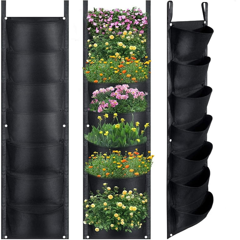  49 Pockets Hanging Planter Bags, Hanging Vertical Wall