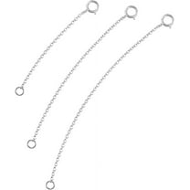 925 Sterling Silver Necklace Extender Sterling Silver Necklace Chain Extenders for Necklaces 2", 3", 4" Inches
