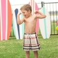 thumbnail image 4 of FORMRS Boys Swim Trunks Quick Dry Mesh Liner Boardshorts Sizes XS-XL, Black Tartan, 4 of 7