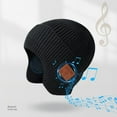thumbnail image 3 of Sinhoon Bluetooth Beanies Cap Upgrade 5.0 Version Binaural Stereo Bluetooth Headset Hat Music Ear Cover Warm Hat (Black), 3 of 6