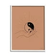 thumbnail image 4 of Stupell Industries Brown Yin Yang Harmony Symbol Palm Hand Framed Wall Art, 11 x 14, Design by Rachel Nieman, 4 of 5