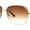 Gold - Brown, variant on Womens Rimless Rhinestone Jewel Diva Metal Rim Sunglasses Gold Brown