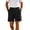 Black, variant on Men's High Waist Pleated Casual Shorts Rolled Cuff Hem Relaxed Fit Summer Business Chino Bottoms