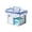 B, variant on 1pc Multi-Layer Clear Home Medical Storage Box, Large Capacity Portable First Aid Organizer with Compartmentalized Layers, Transparent Gray Two-Tier Medicine Box for 1-2 People