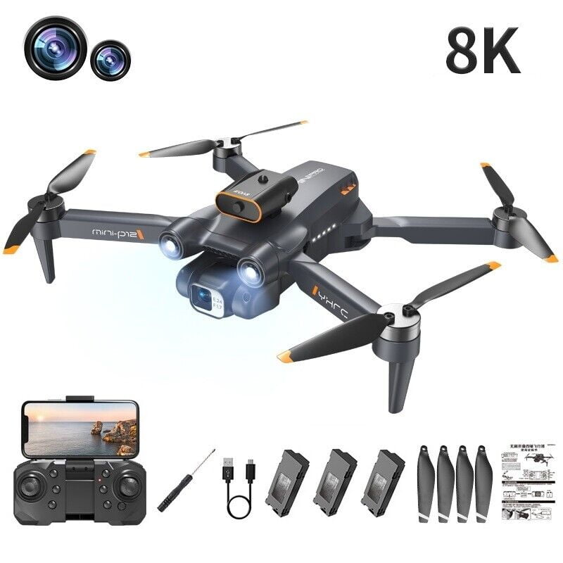 A13 drones with camera for adults 4k HD dual camera Automatic obstacle  avoidance One Touch Take-off and Landing Trajectory flight (Black) - Yahoo  Shopping